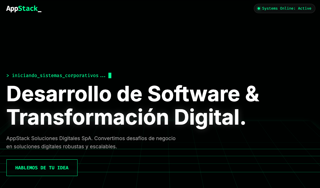 AppStack SpA | Desarrollo de Software & Transformación Digital